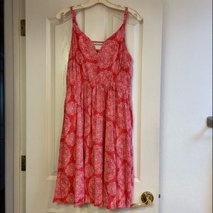 Torrid Coral Medallion Cutout Challis Dress Size 1
Challis fabric